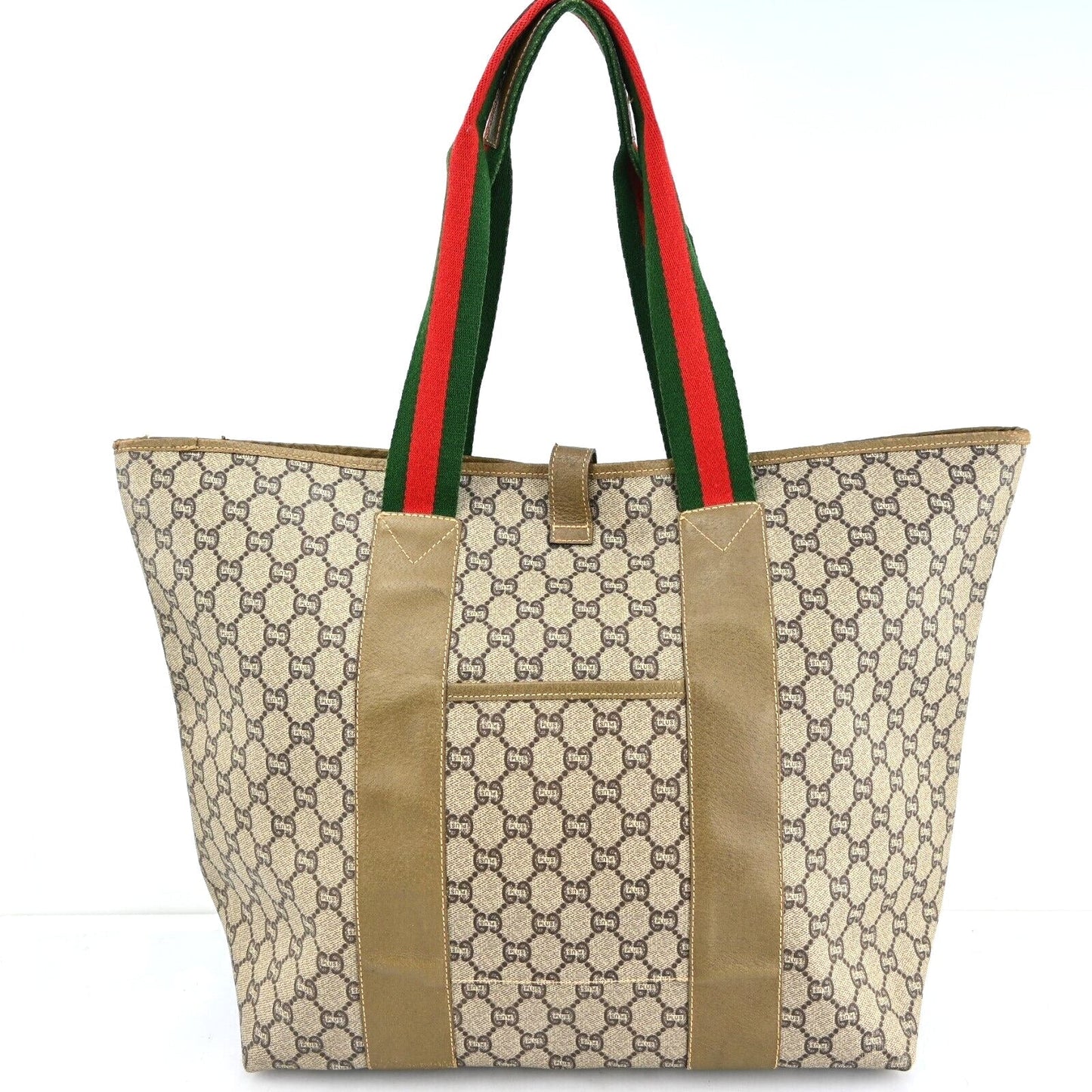 Gucci Plus Web Sherry Line Boston Bag