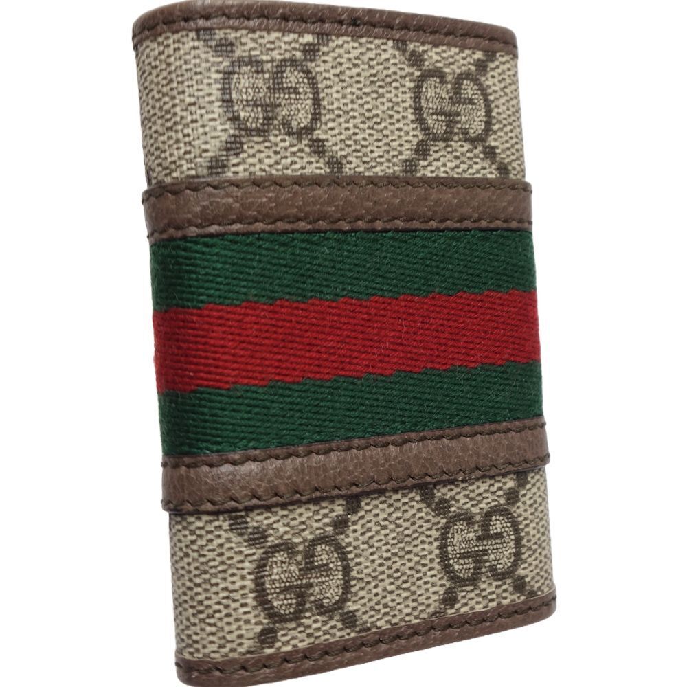 Gucci Key Case Gg Supreme Ophidia