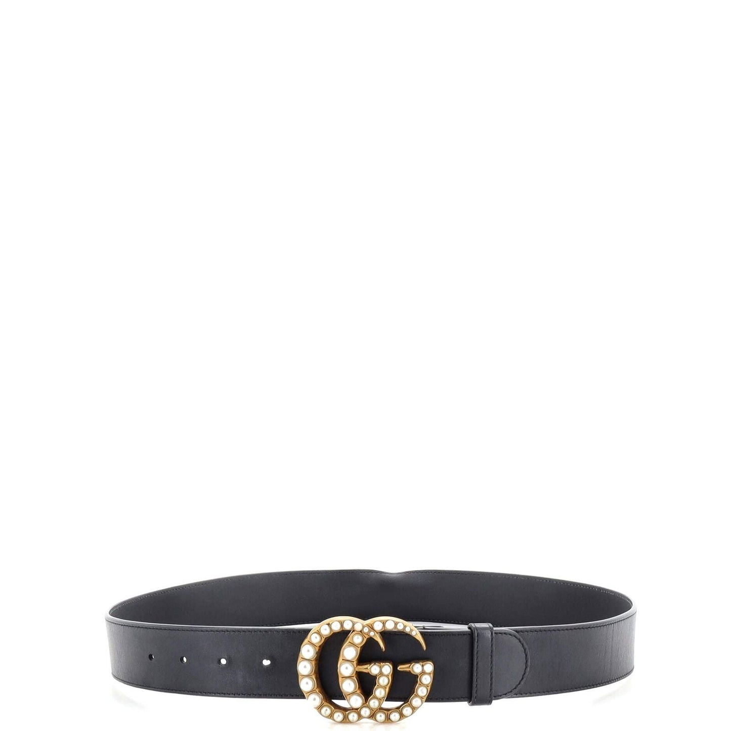 Gucci Pearly Gg Marmont Belt Leather