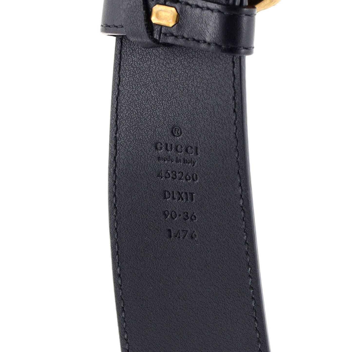 Gucci Pearly Gg Marmont Belt Leather