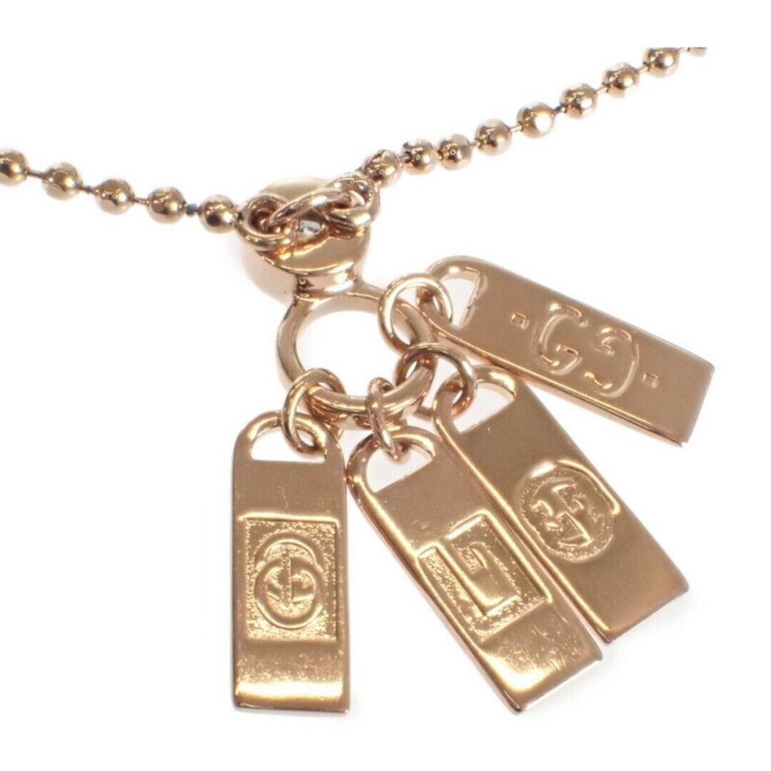 Gucci Necklace Diamond Logo Plates