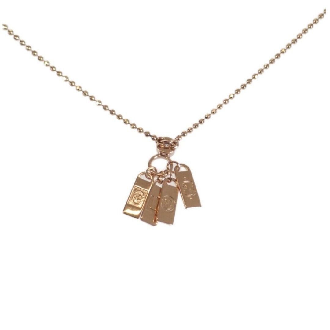 Gucci Necklace Diamond Logo Plates