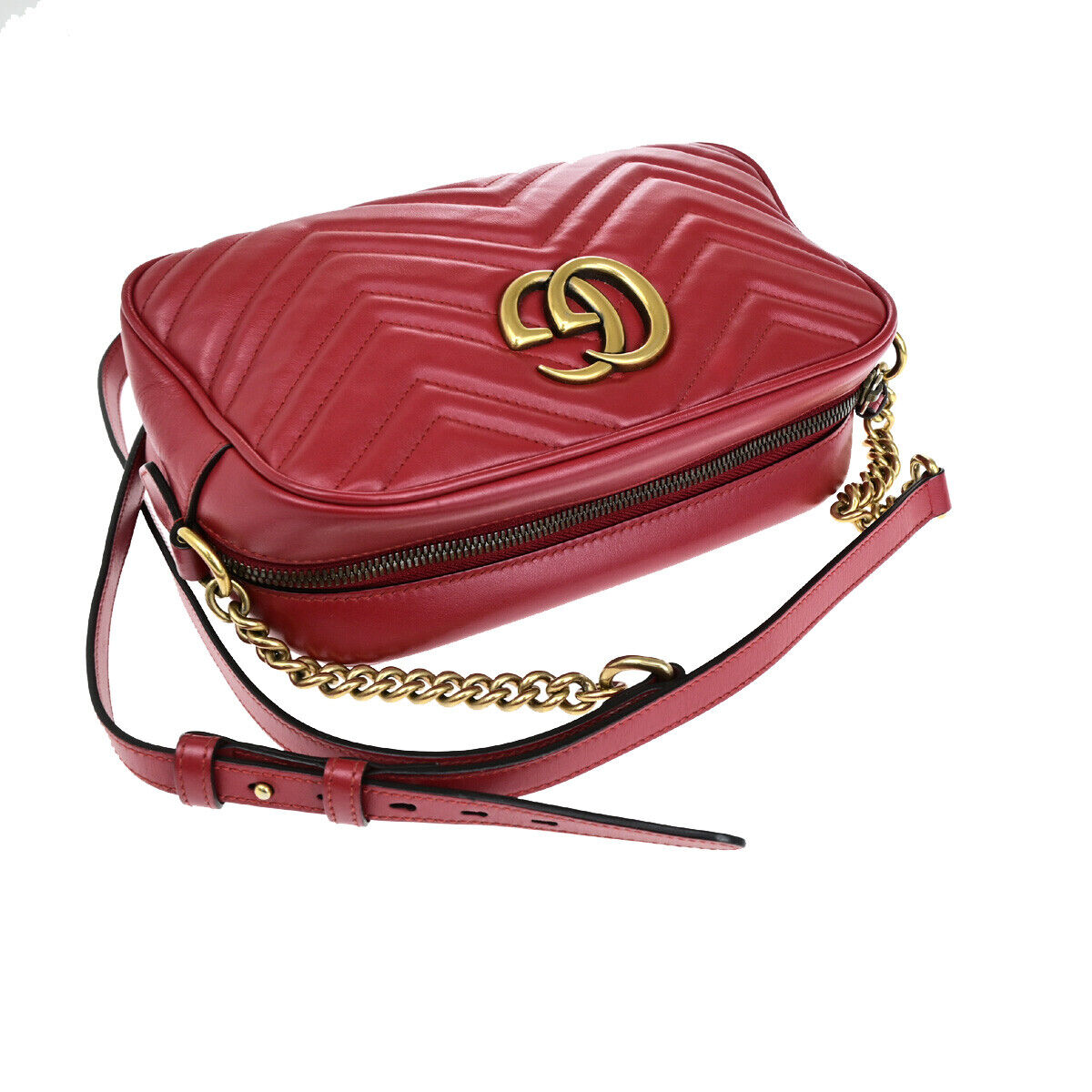 Gucci Gg Logo Marmont Chain Small