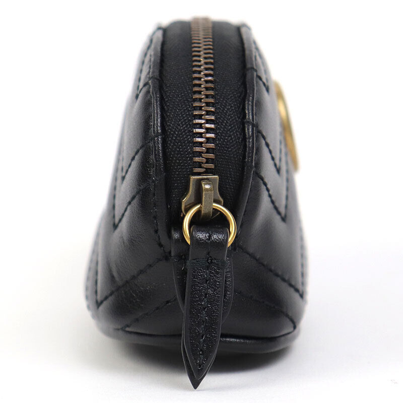 Gucci Gg Marmont Key Pouch Case Black