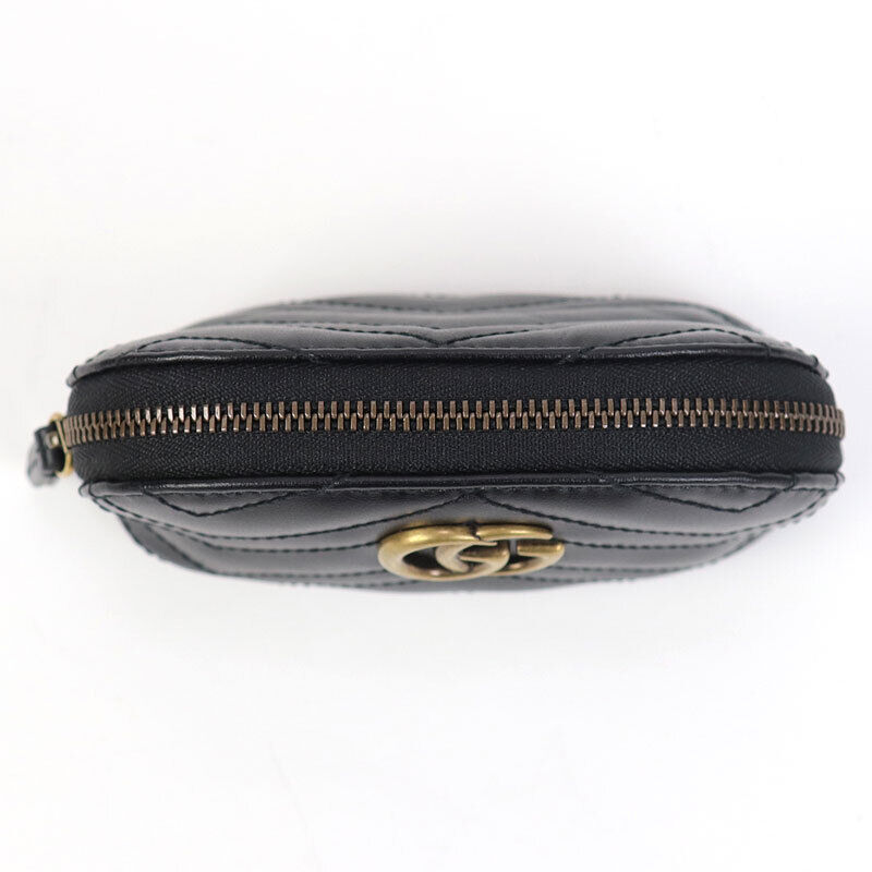 Gucci Gg Marmont Key Pouch Case Black