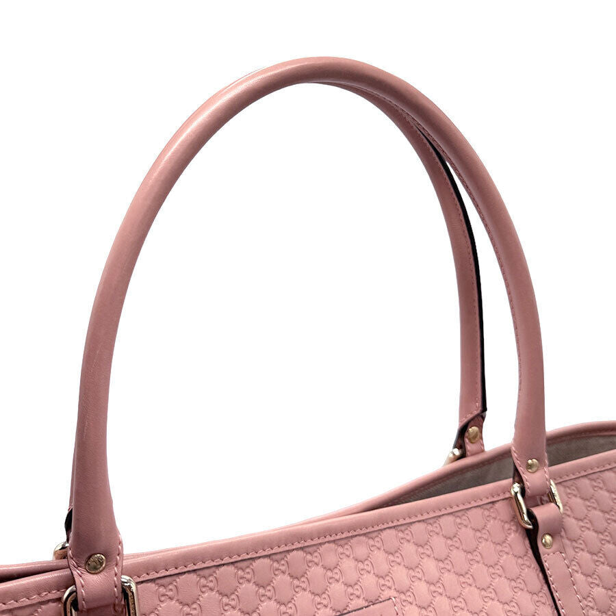 Gucci Handbag Tote Bag Pink Leather