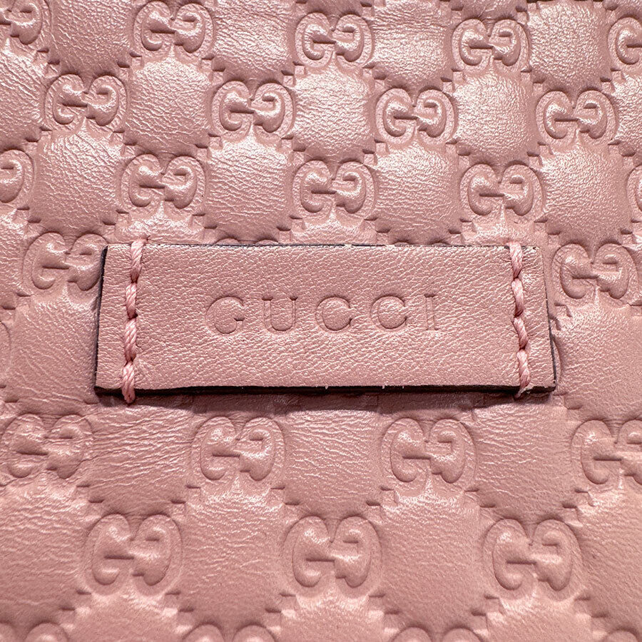 Gucci Handbag Tote Bag Pink Leather