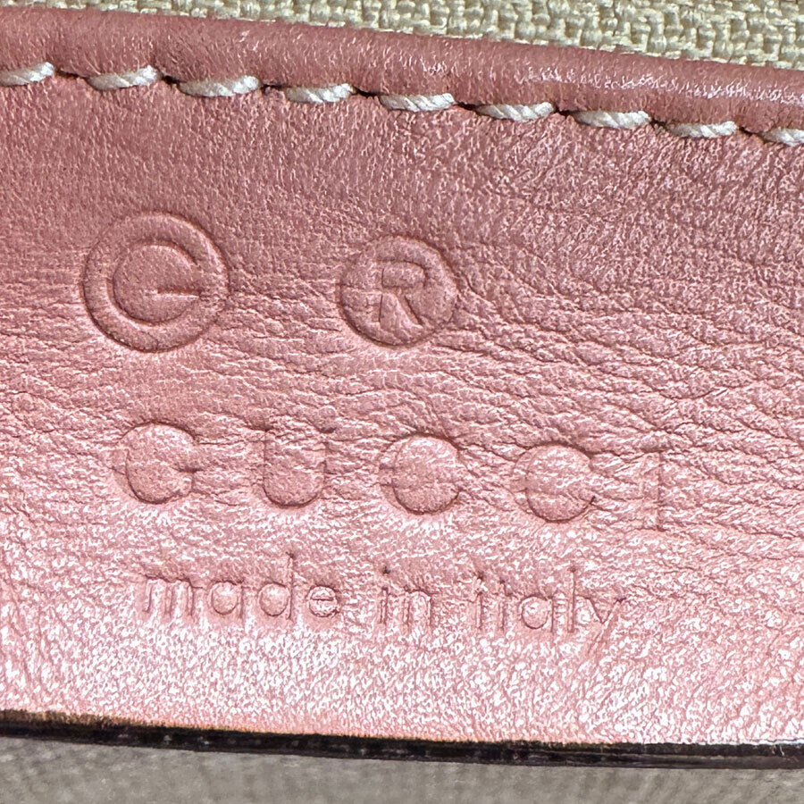 Gucci Handbag Tote Bag Pink Leather