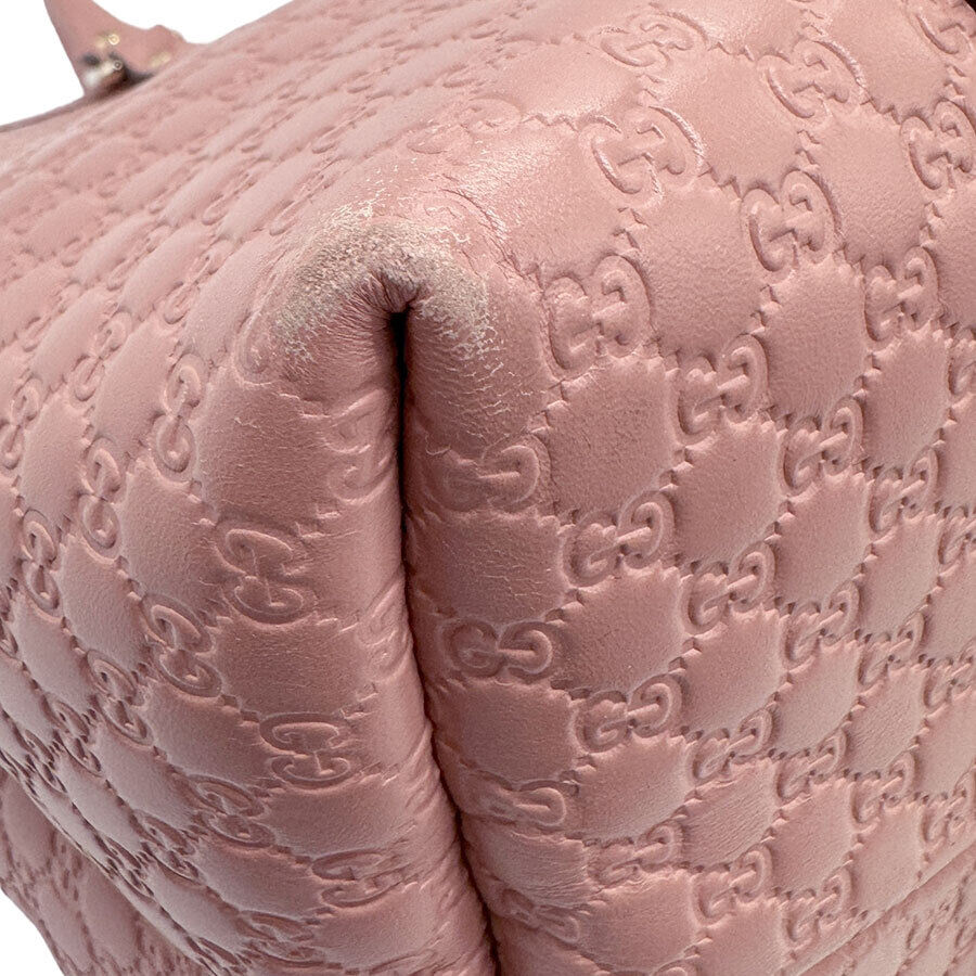 Gucci Handbag Tote Bag Pink Leather