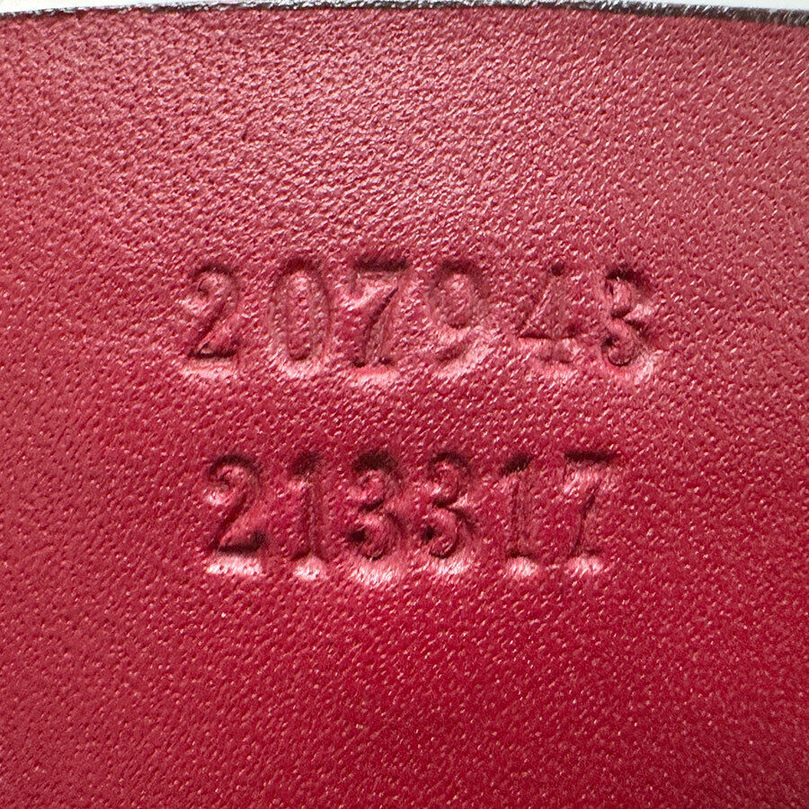 Gucci Handbag Red X Brown Pvc