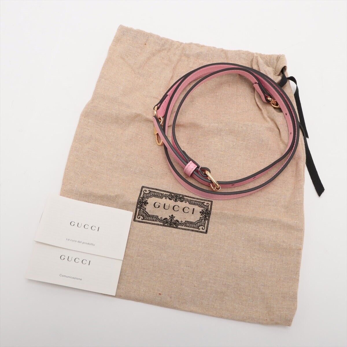 Gucci Leather 2 Way Handbag Pink Bananya