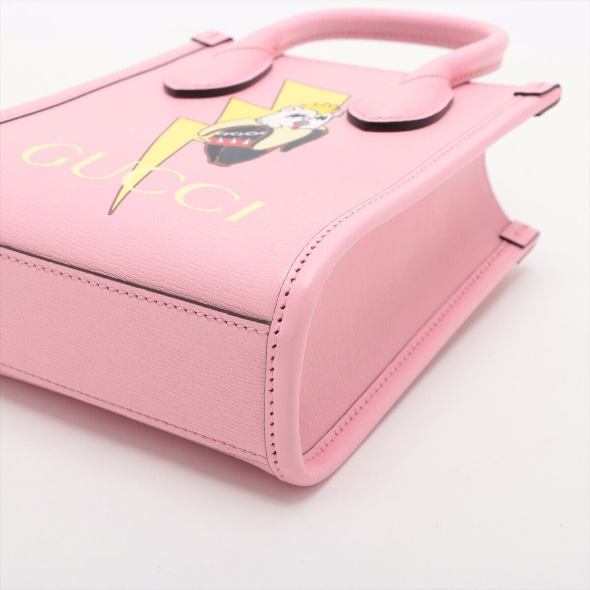Gucci Leather 2 Way Handbag Pink Bananya