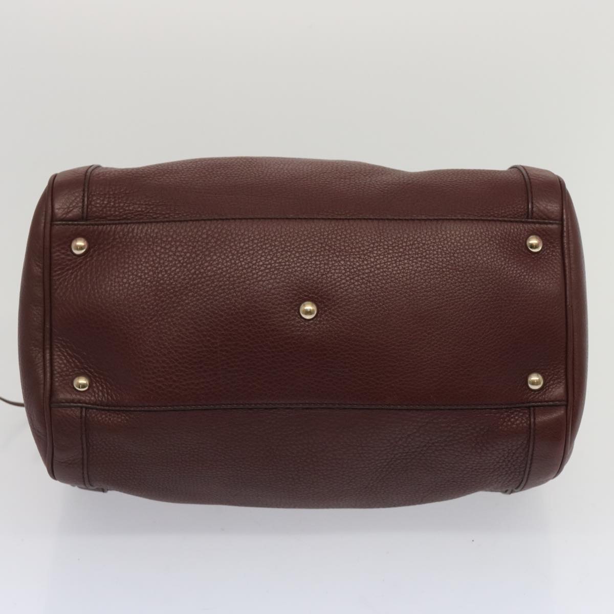 Gucci Soho Boston Bag Leather Wine Red