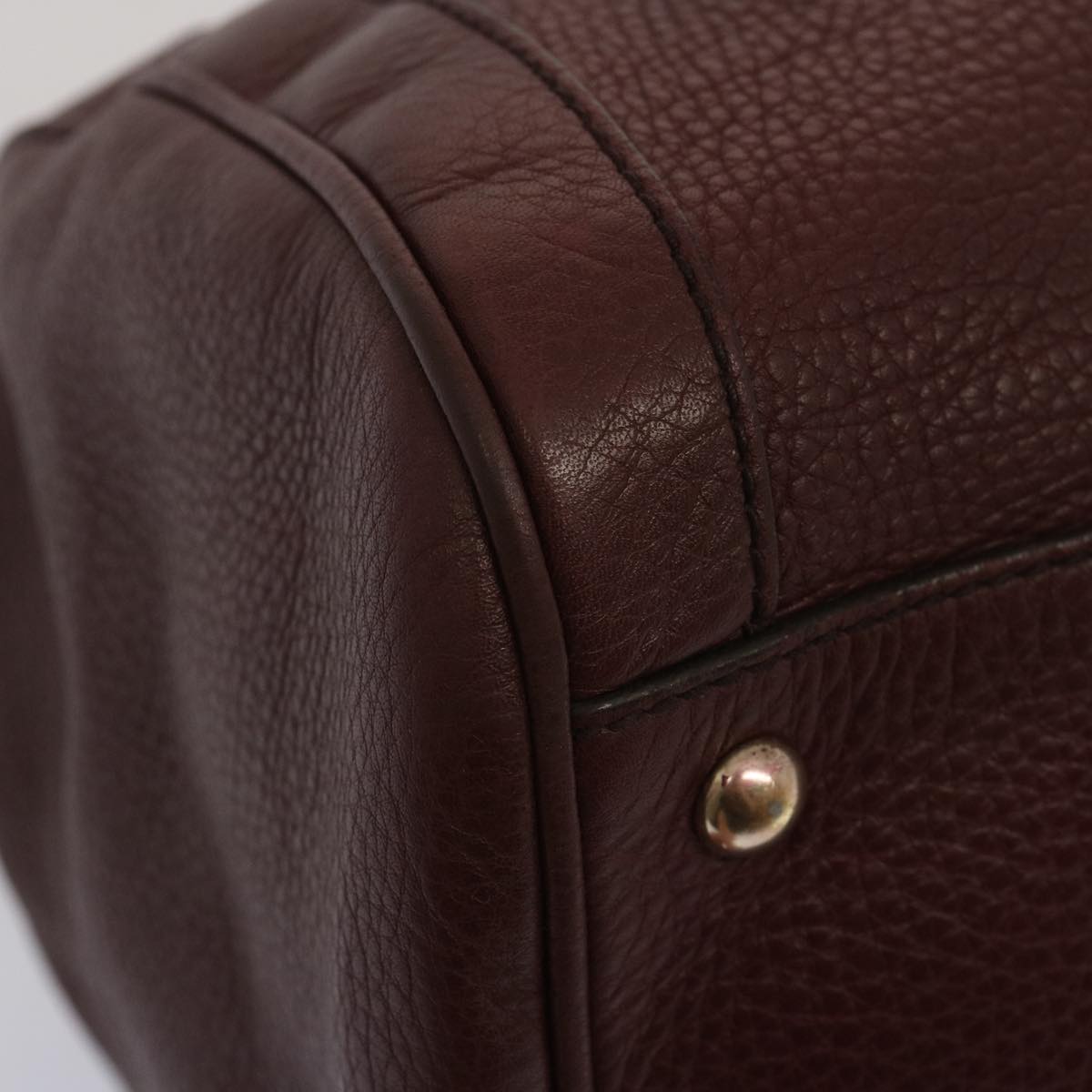 Gucci Soho Boston Bag Leather Wine Red