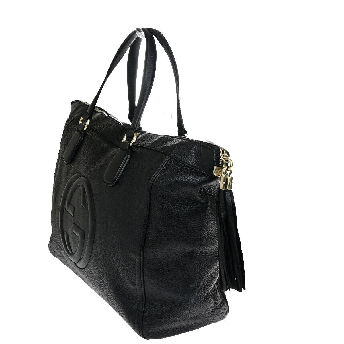 Gucci Gg Logo Soho Tassel Shoulder Tote