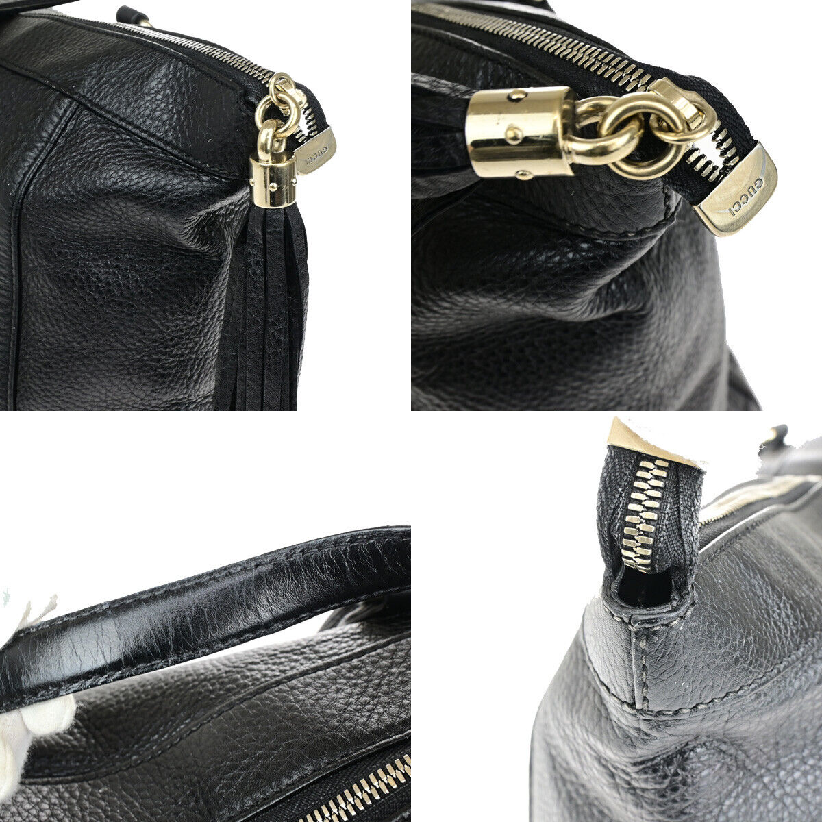 Gucci Gg Logo Soho Tassel Shoulder Tote