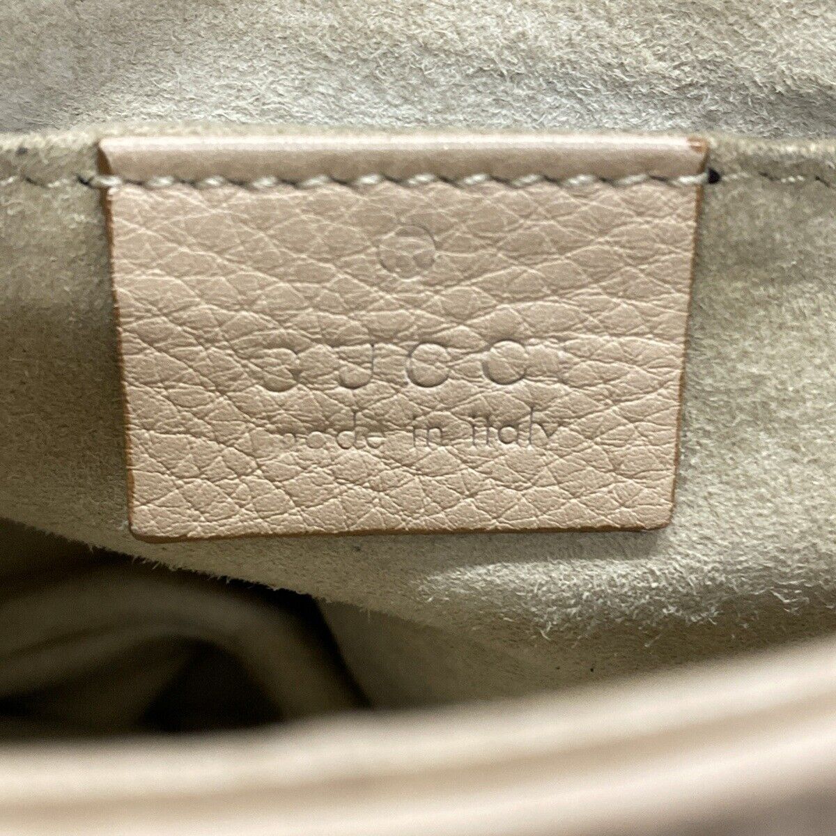 Gucci Double G Beige Leather -