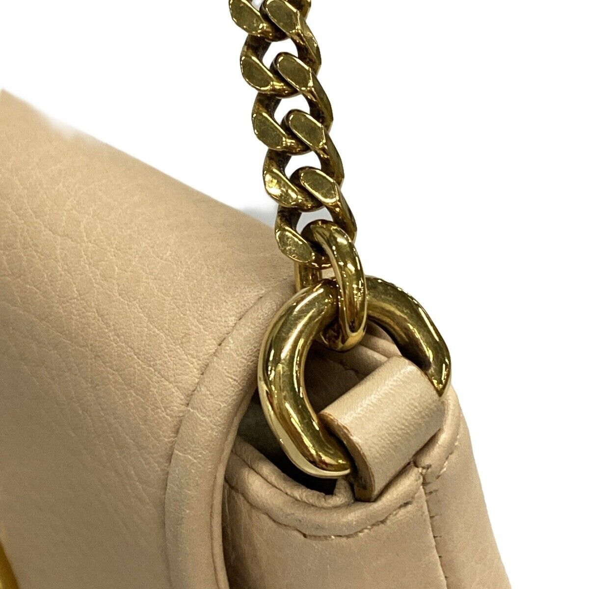 Gucci Double G Beige Leather -