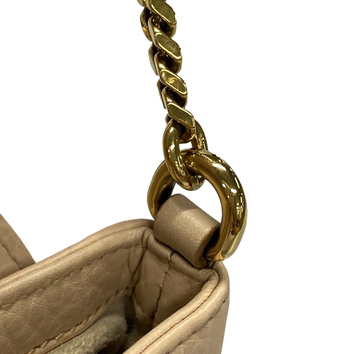 Gucci Double G Beige Leather -