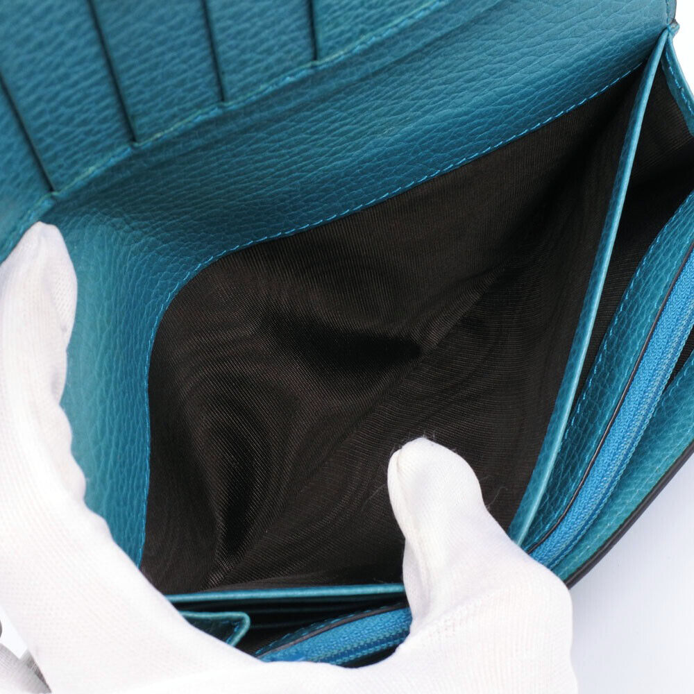 Gucci Interlocking Gg Blue Green Leather