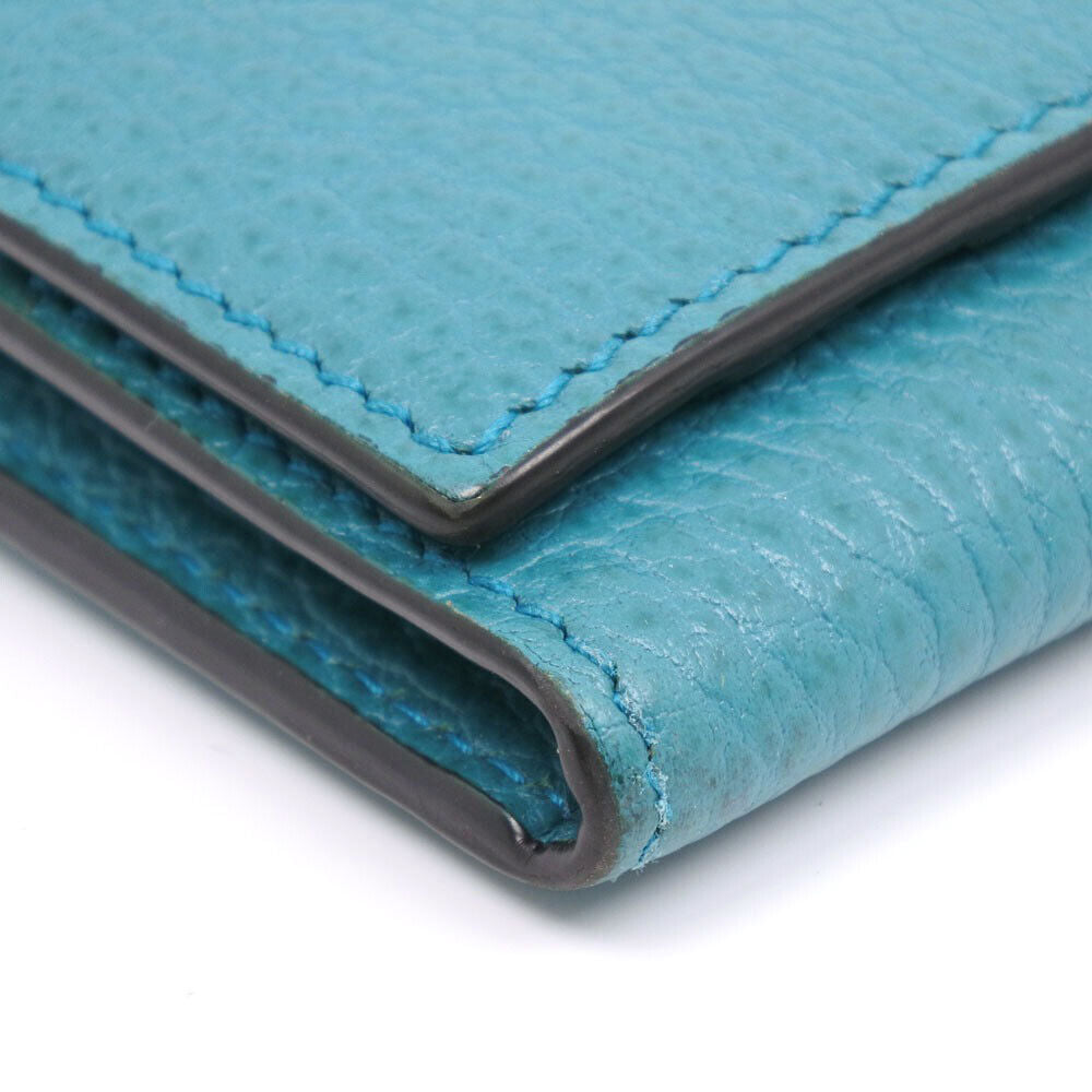 Gucci Interlocking Gg Blue Green Leather