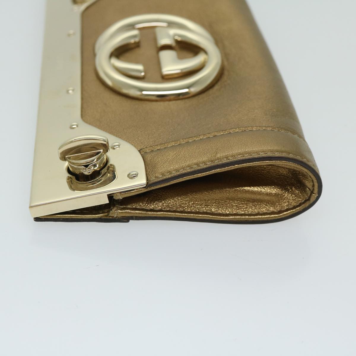 Gucci Interlocking Clutch Bag Leather