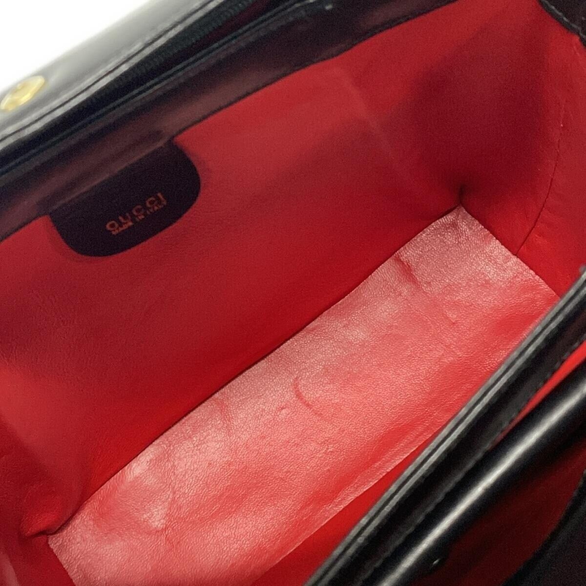 Gucci Horseshoe - Black Leather