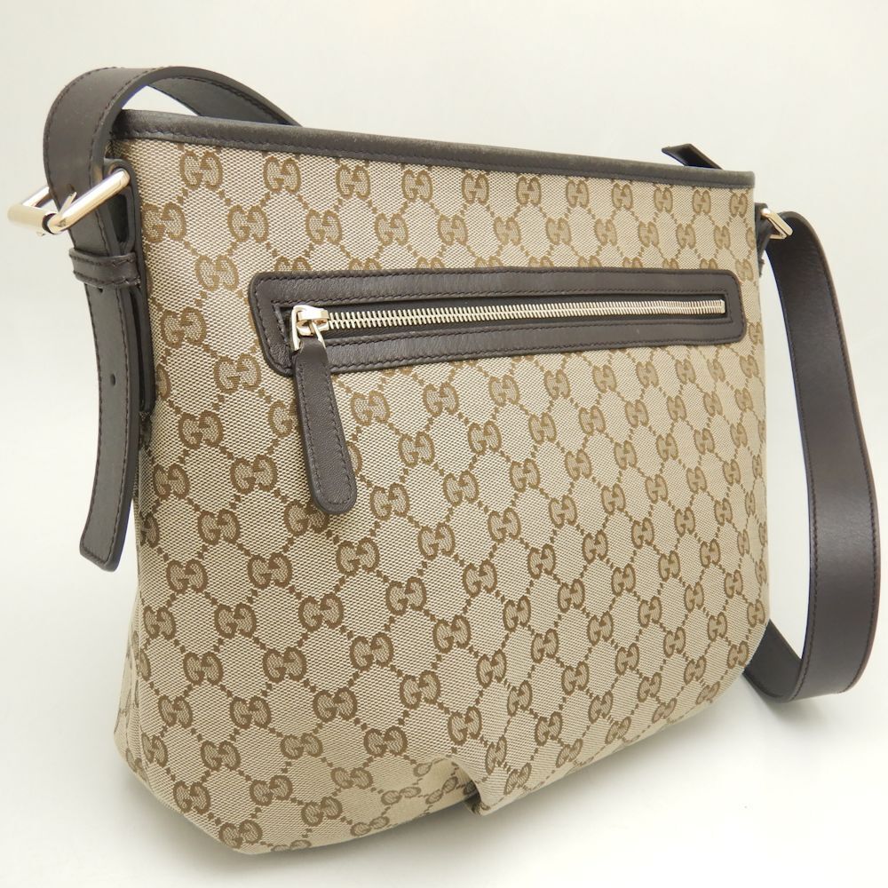 Gucci Shoulder Bag Gg Canvas Beige Brown