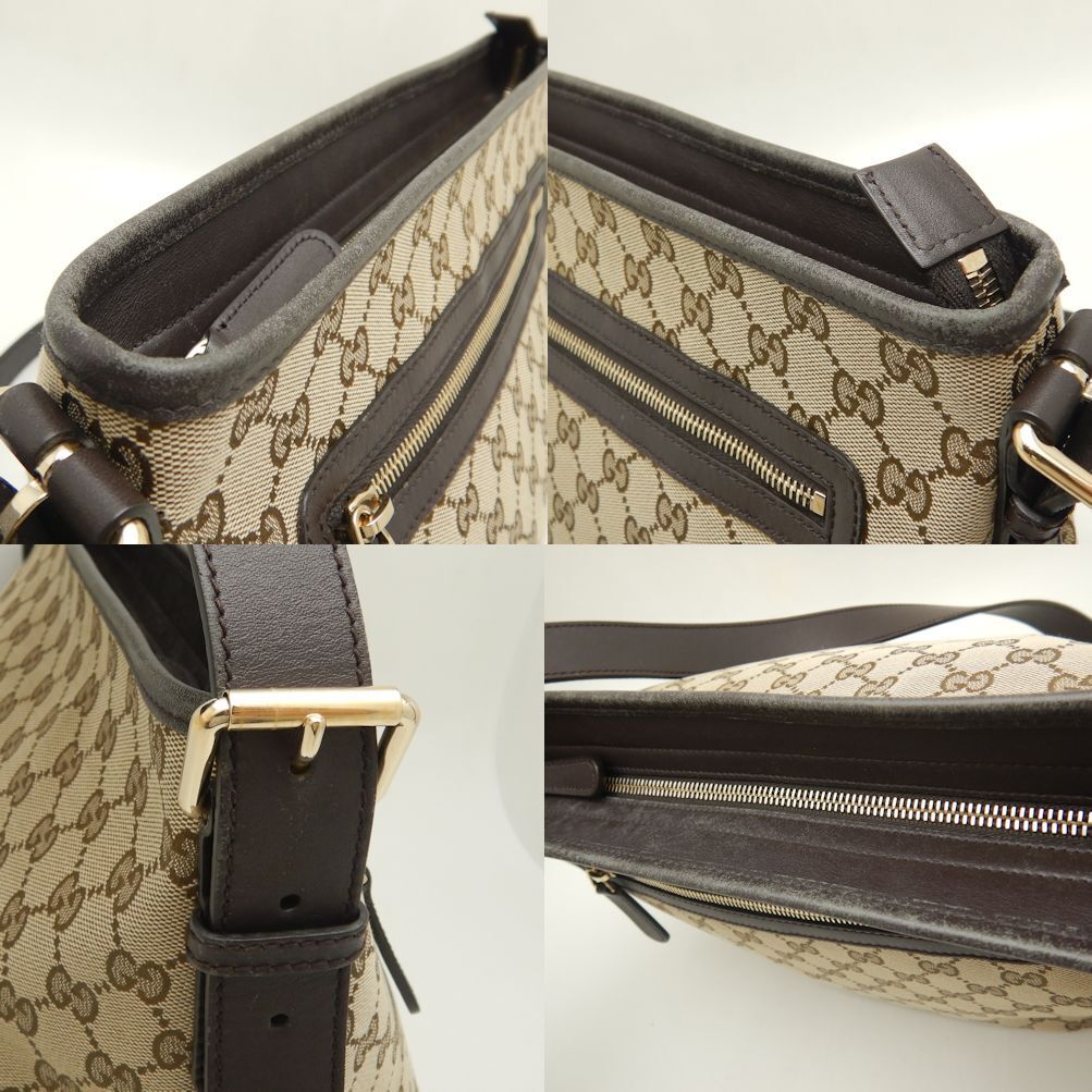 Gucci Shoulder Bag Gg Canvas Beige Brown