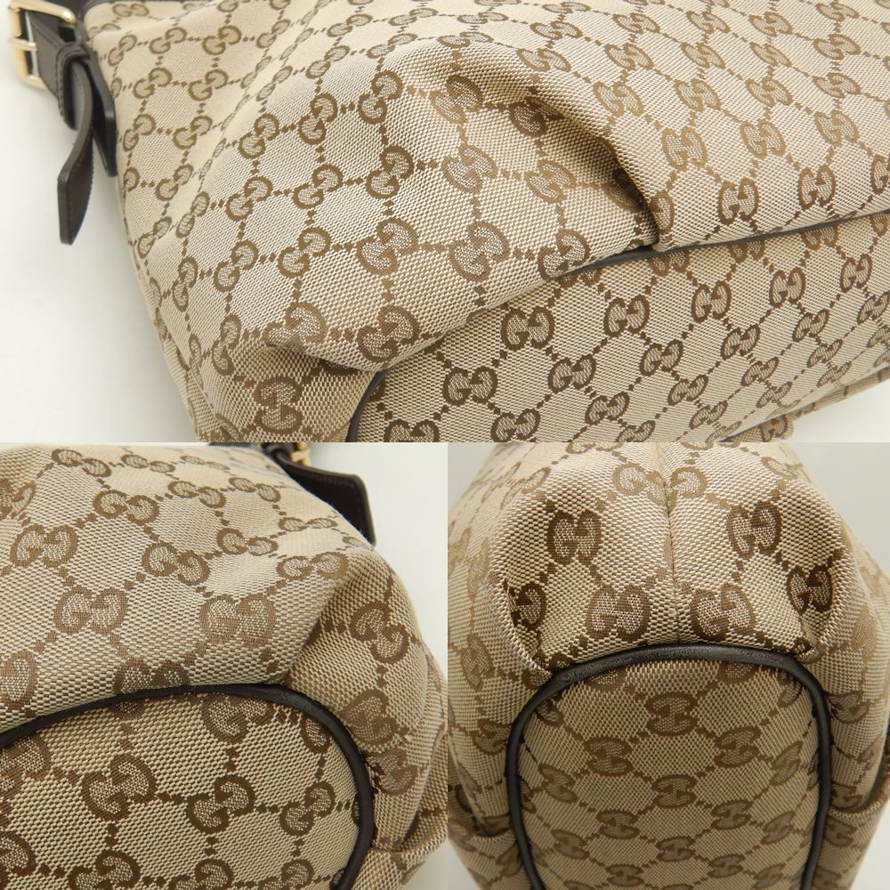 Gucci Shoulder Bag Gg Canvas Beige Brown