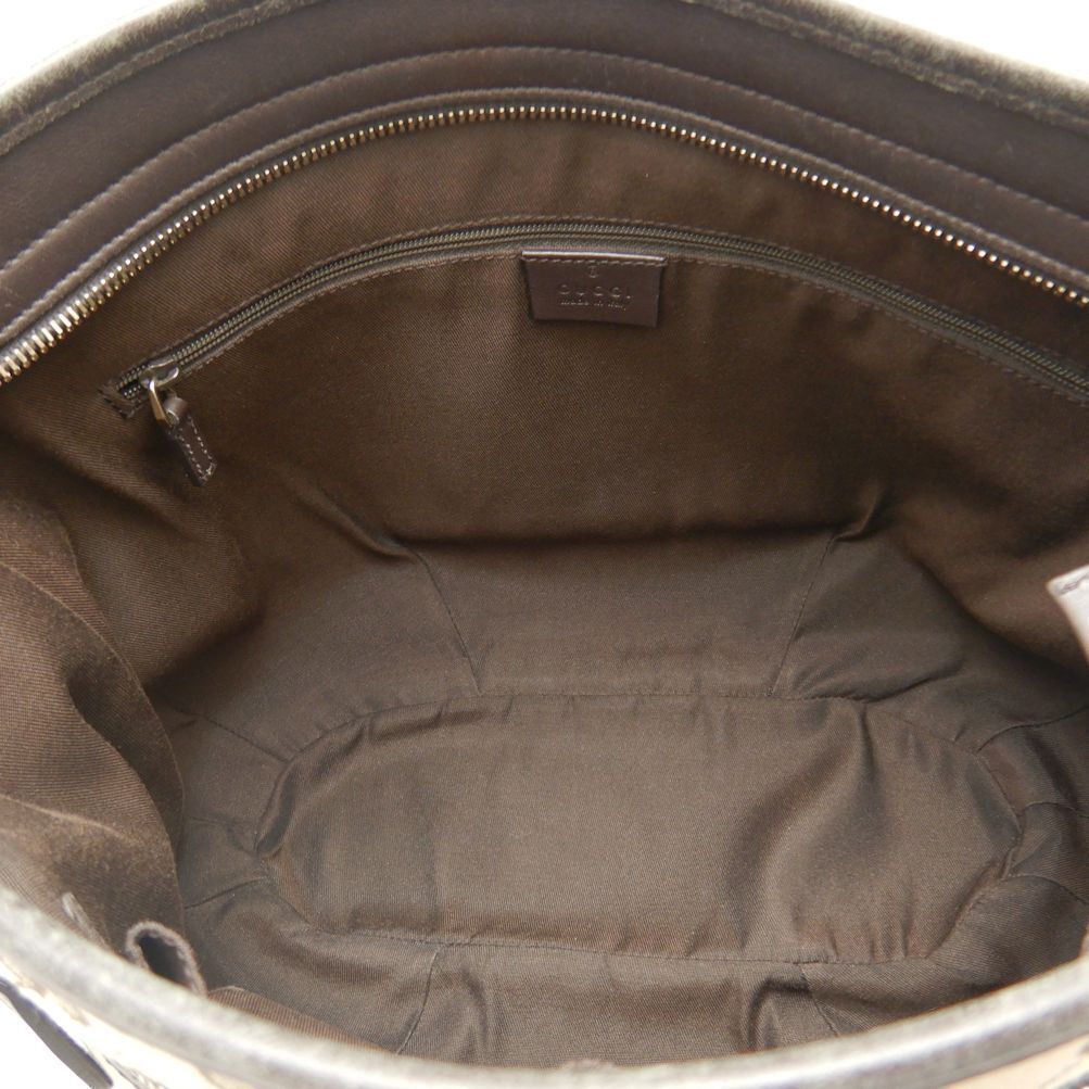 Gucci Shoulder Bag Gg Canvas Beige Brown