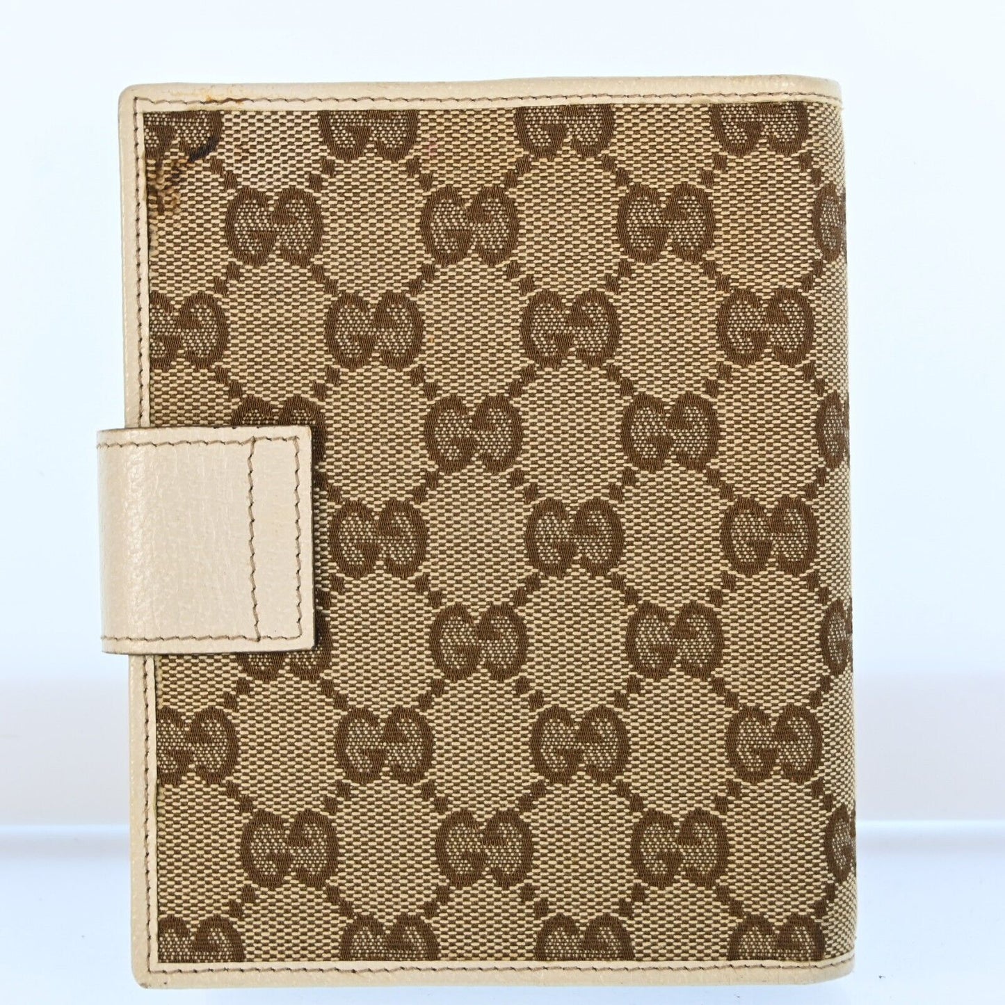 Gucci Gg Canvas Planner Cover Beige