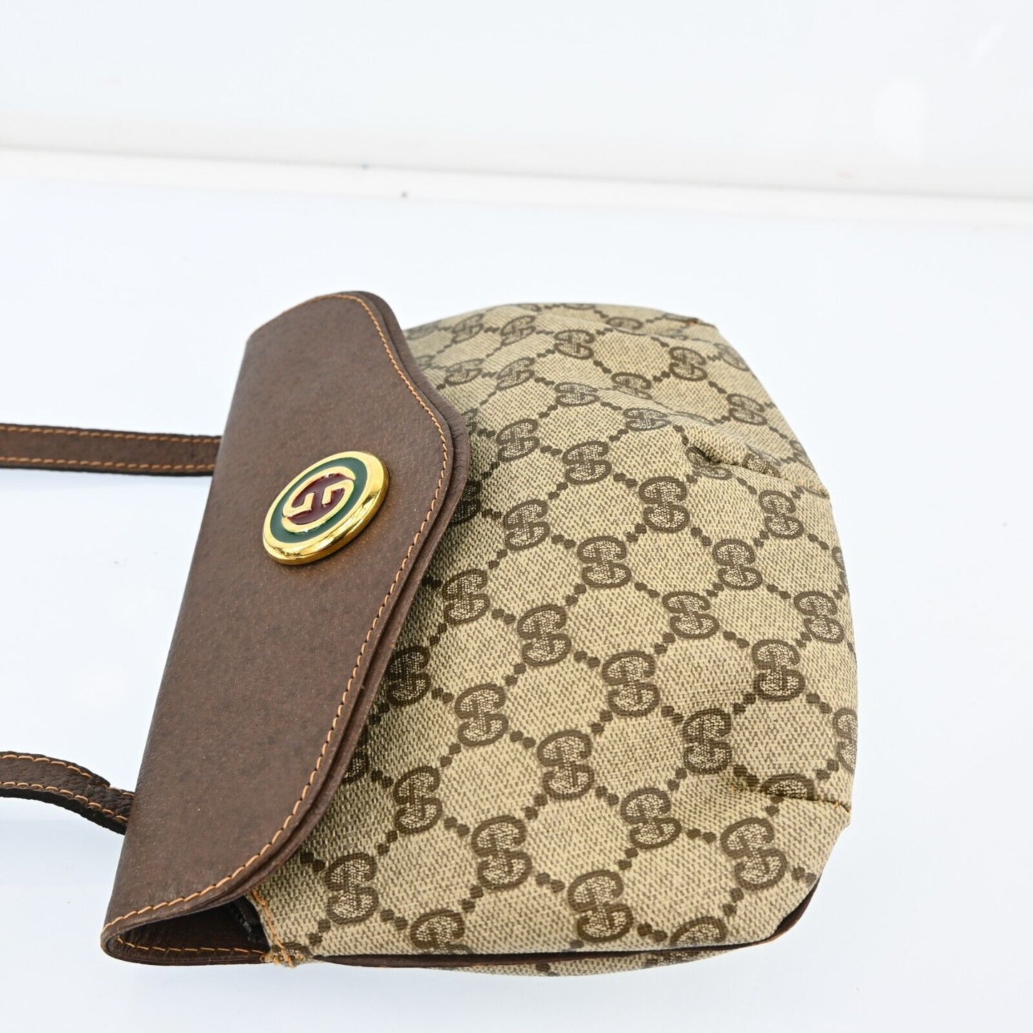 Gucci Gg Pattern Shoulder Bag Pvc