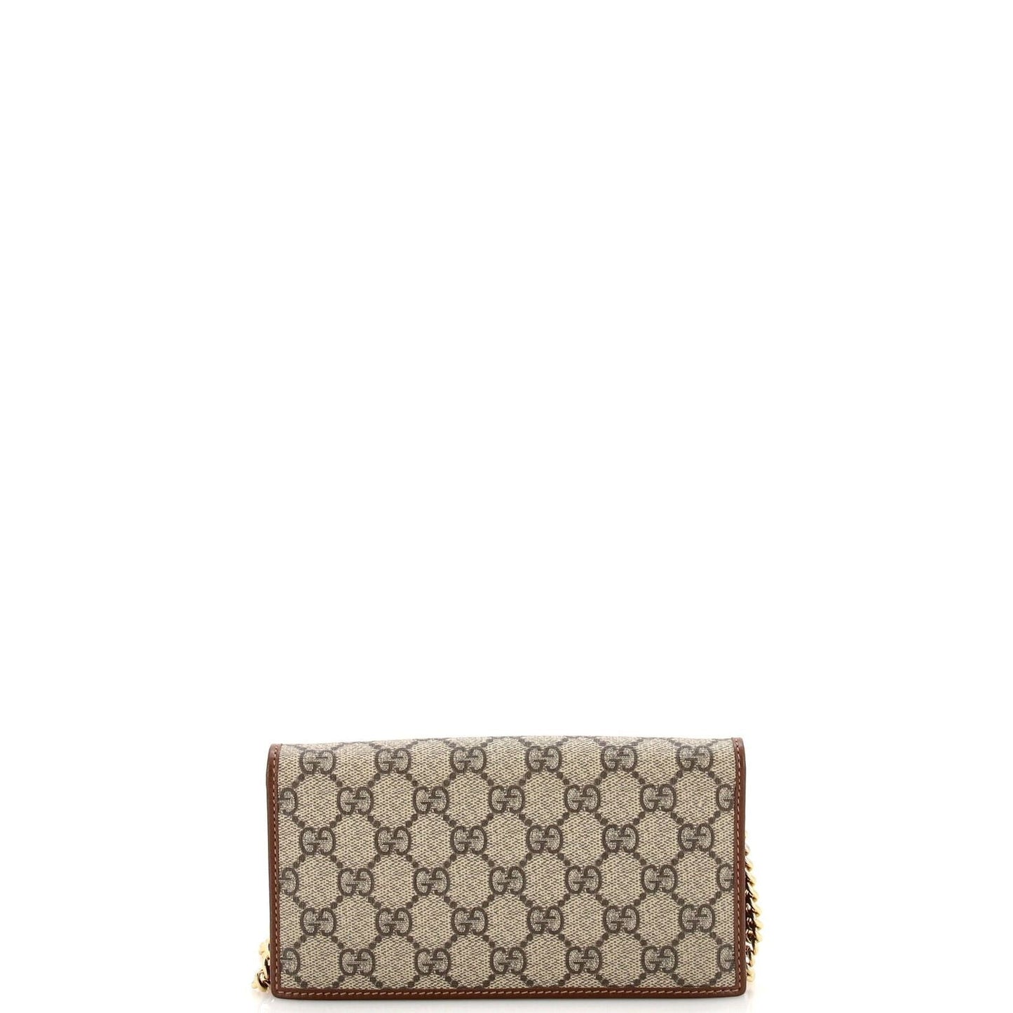 Gucci Horsebit Chain Wallet Gg Coated