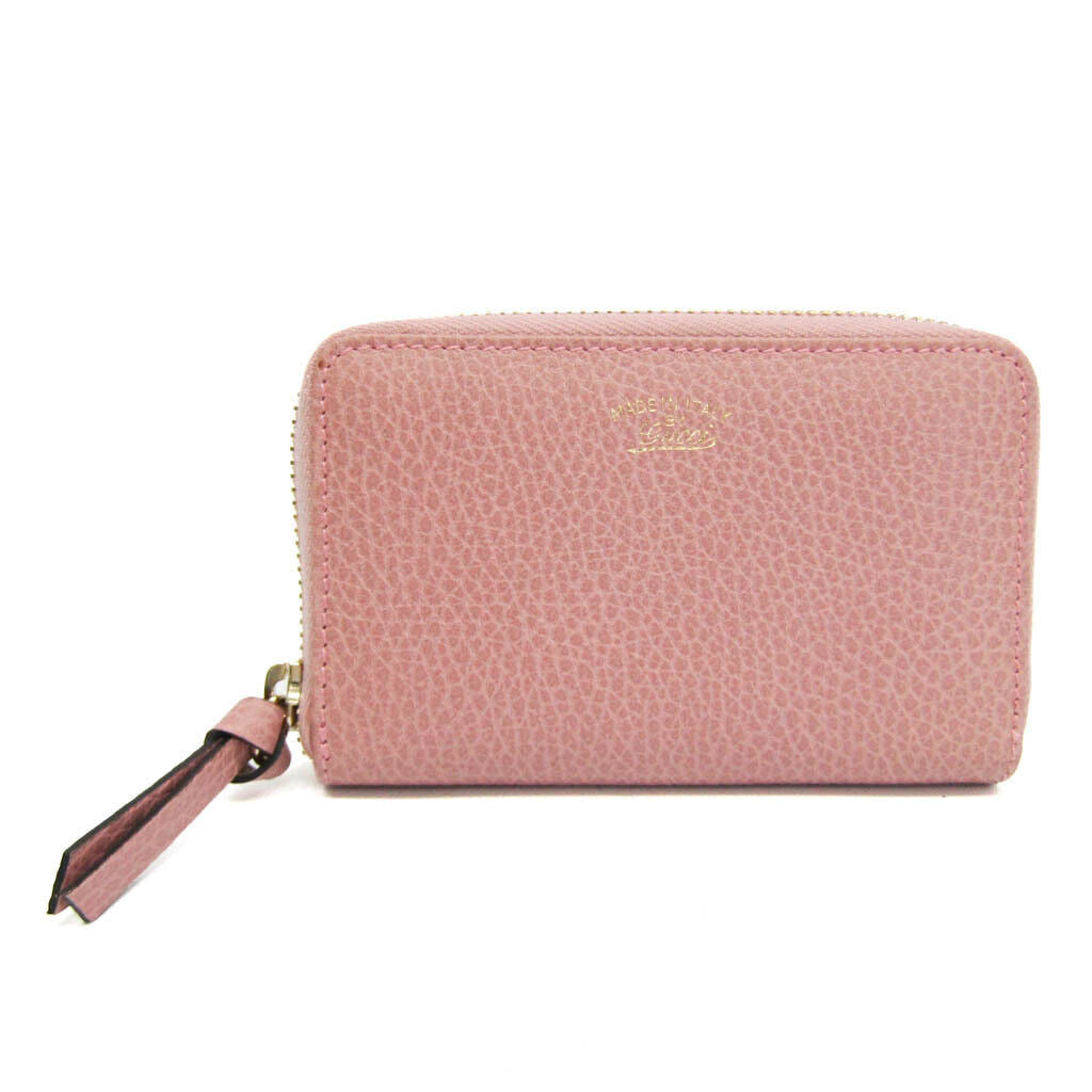 Gucci Women's Leather Card Wallet Pink