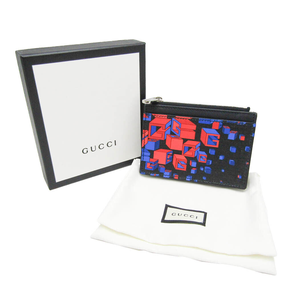 Gucci Square G Space Leather Pvc Card
