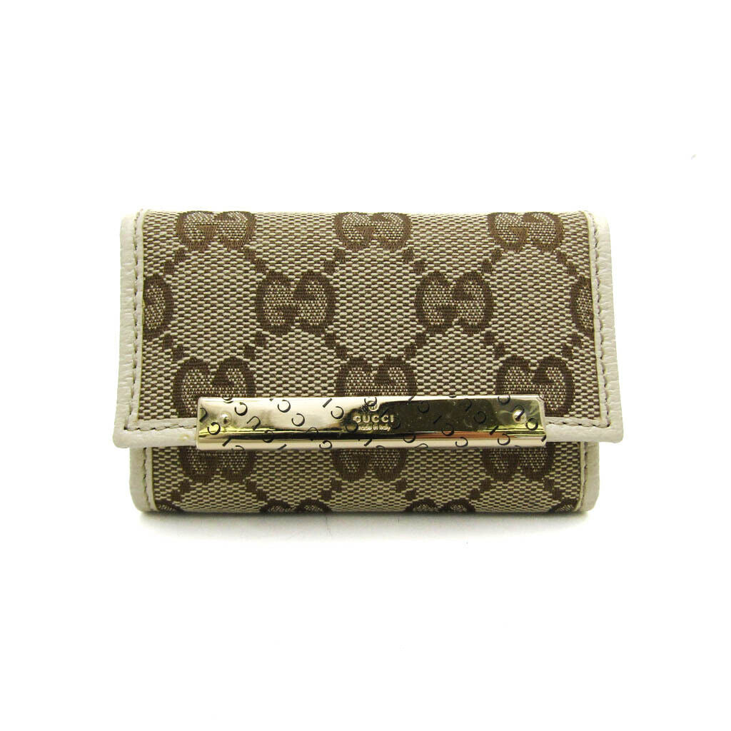 Gucci Men Women Gg Canvas Leather Key
