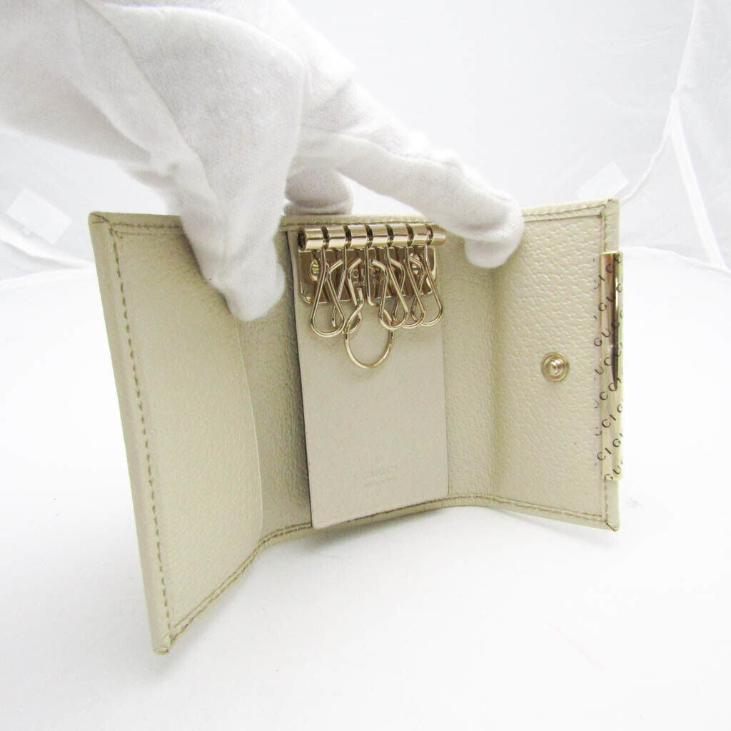 Gucci Men Women Gg Canvas Leather Key