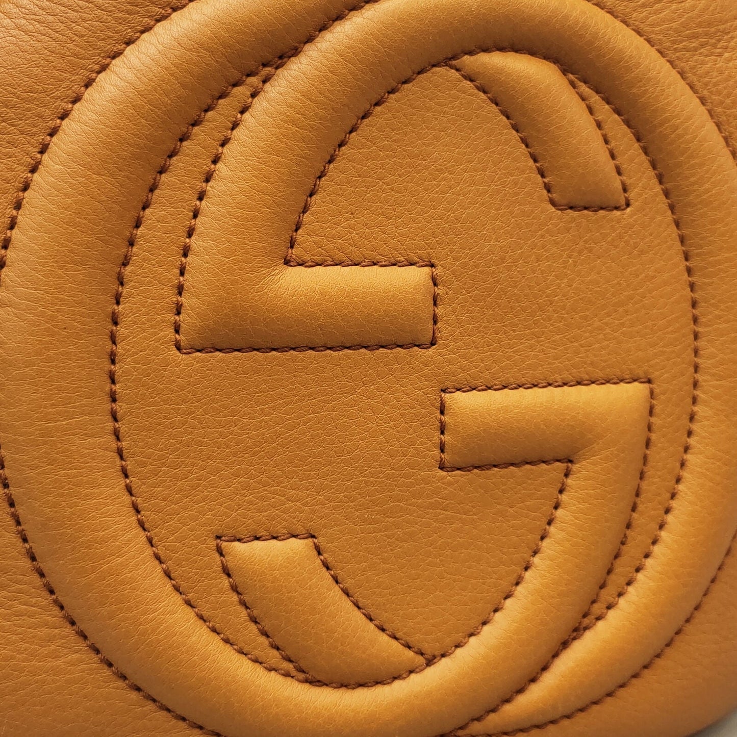 Gucci Soho Boston Orange Calf