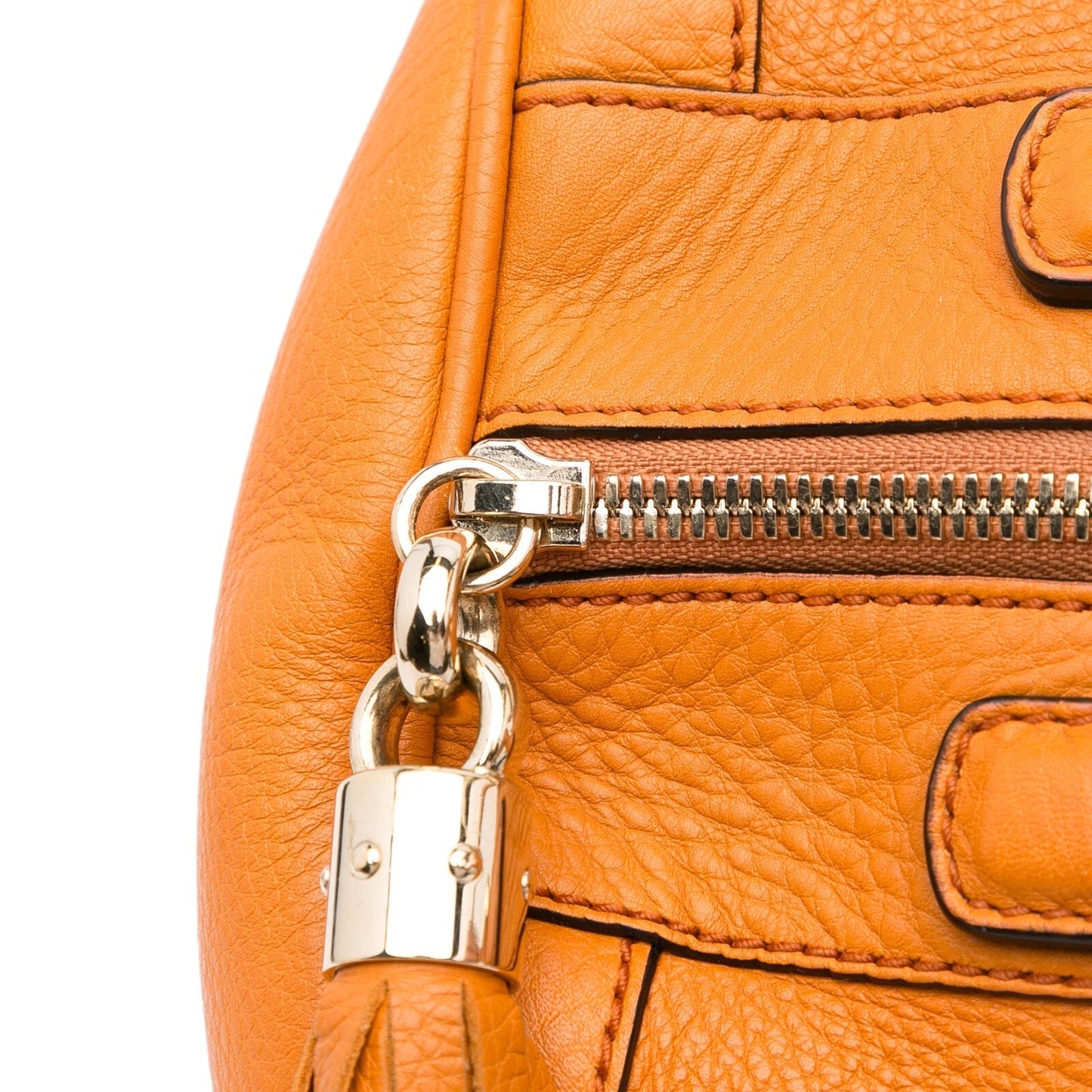 Gucci Soho Boston Orange Calf