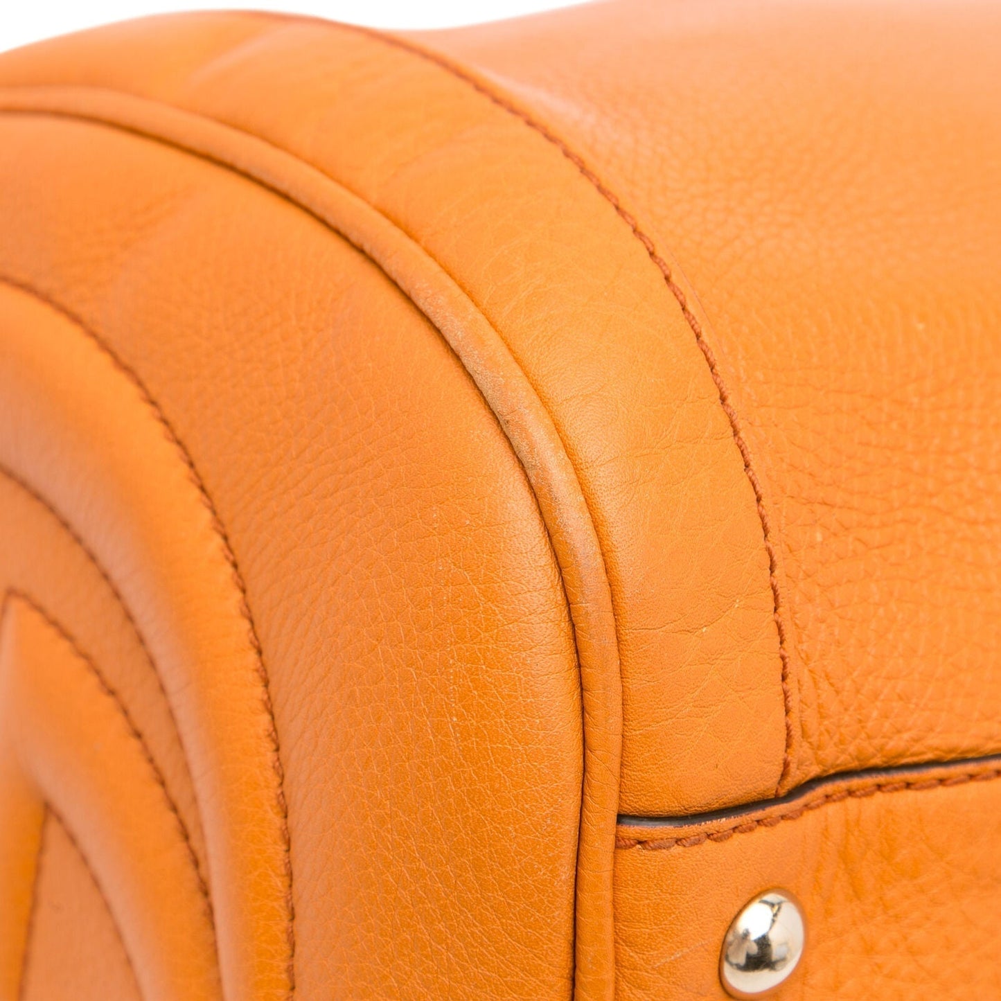 Gucci Soho Boston Orange Calf