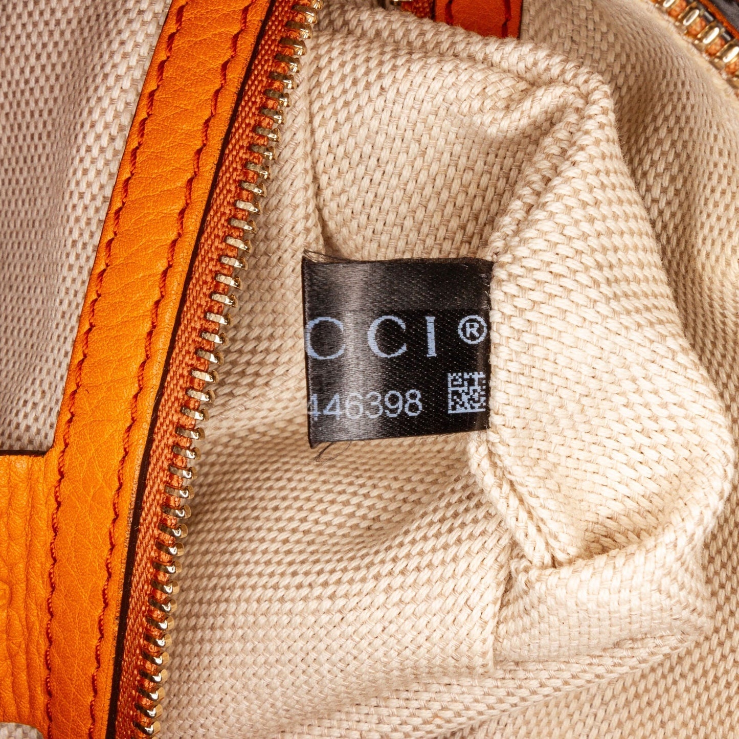 Gucci Soho Boston Orange Calf