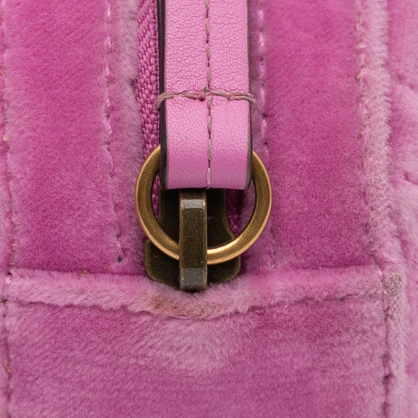 Gucci Gg Marmont Pink Velvet Fabric