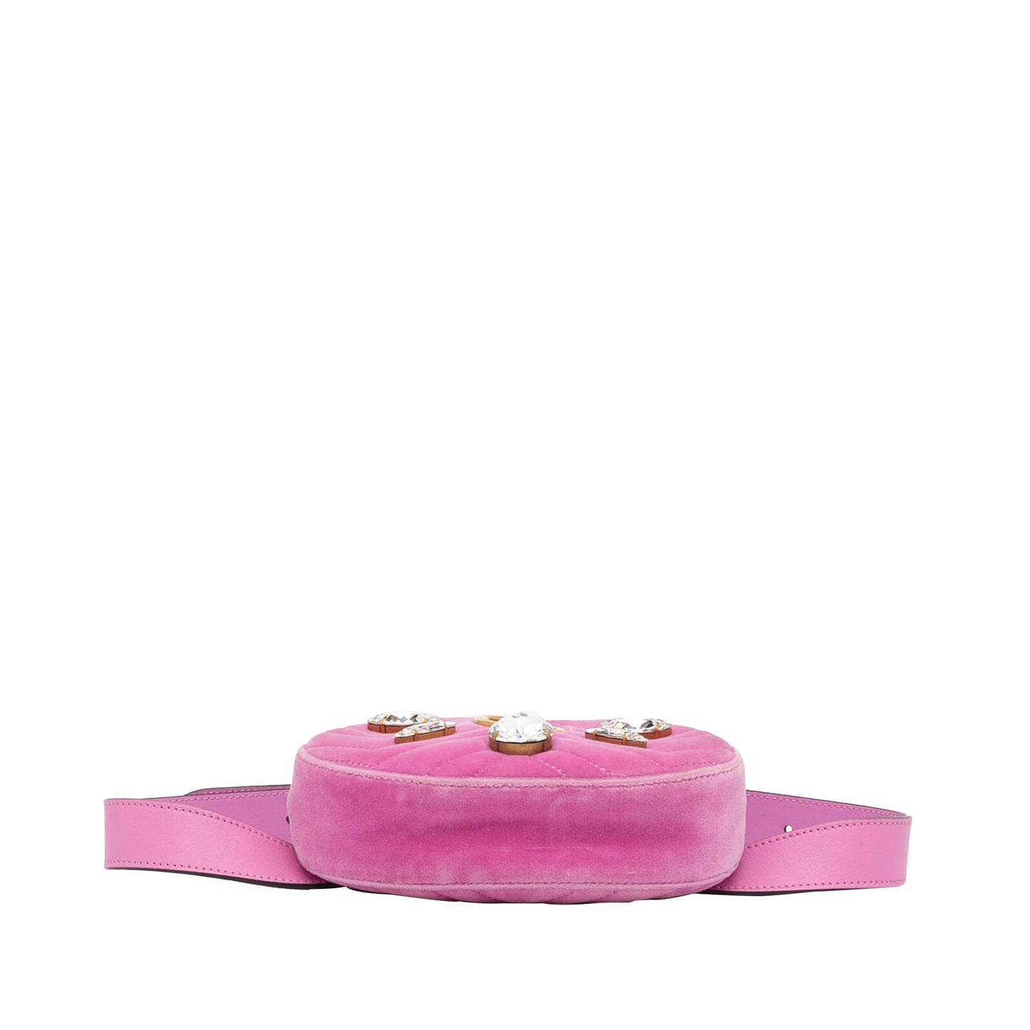 Gucci Gg Marmont Pink Velvet Fabric