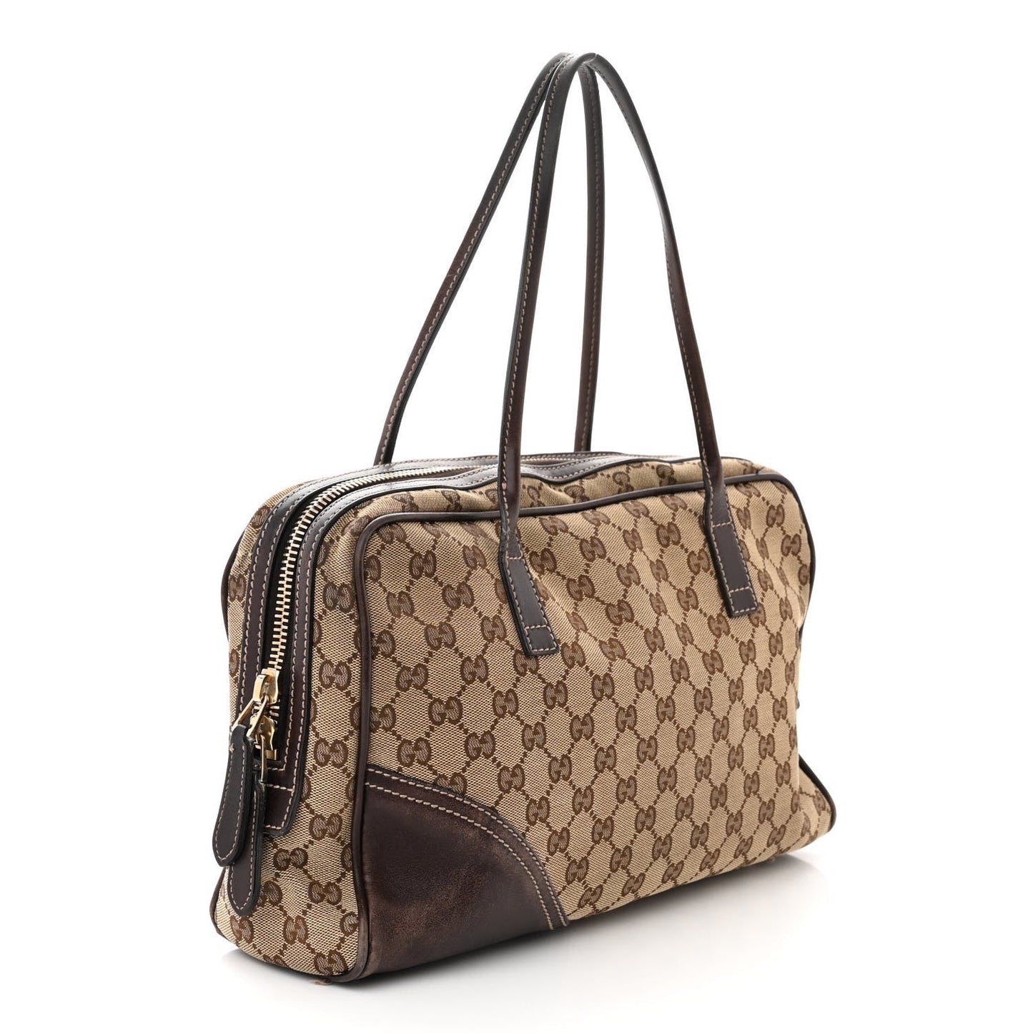 Gucci New Britt Medium Boston Dark Brown