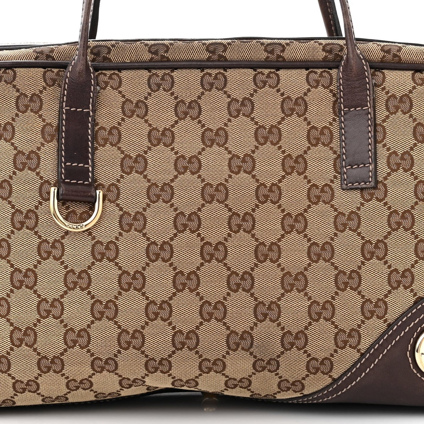 Gucci New Britt Medium Boston Dark Brown