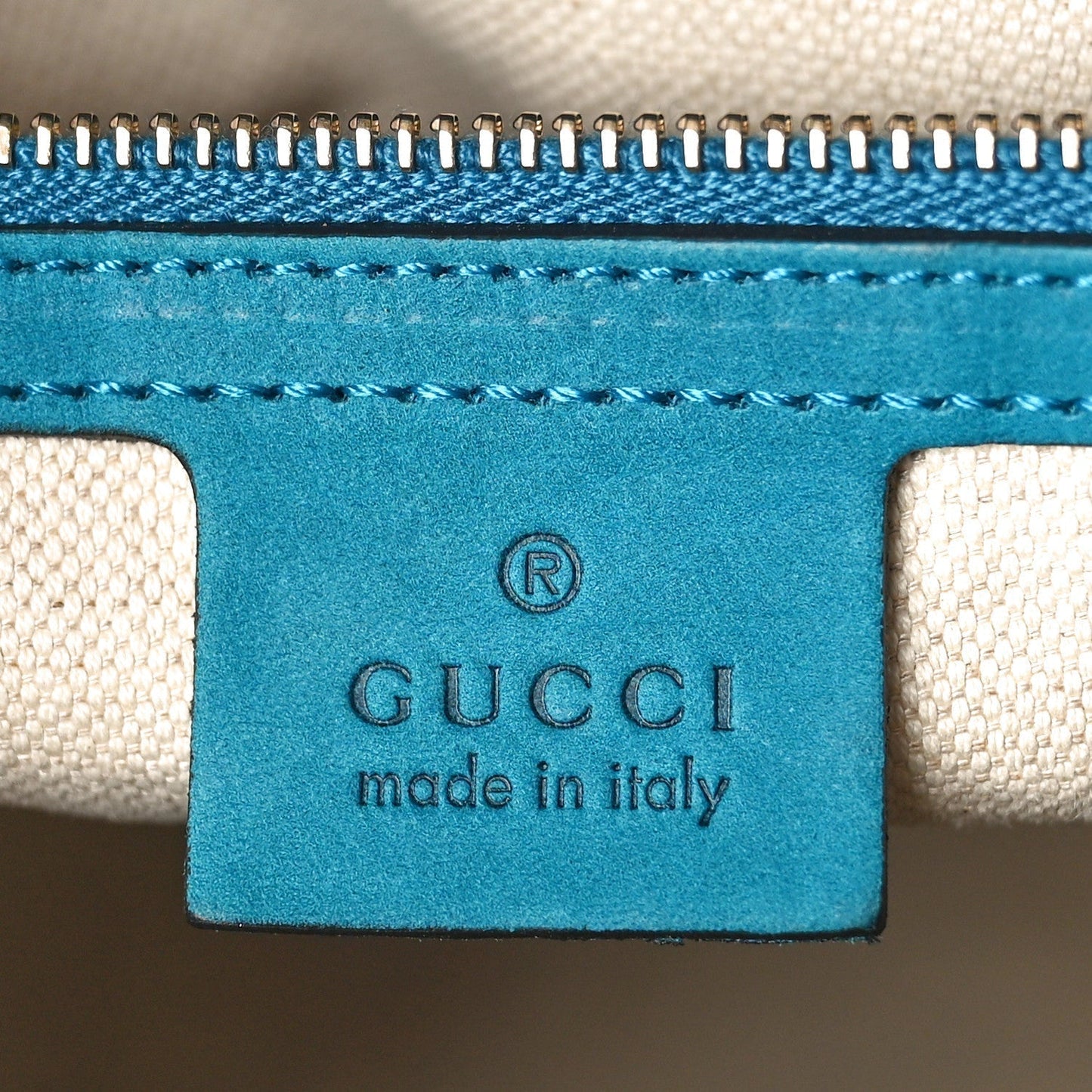 Gucci Vintage Web Medium Boston Teal
