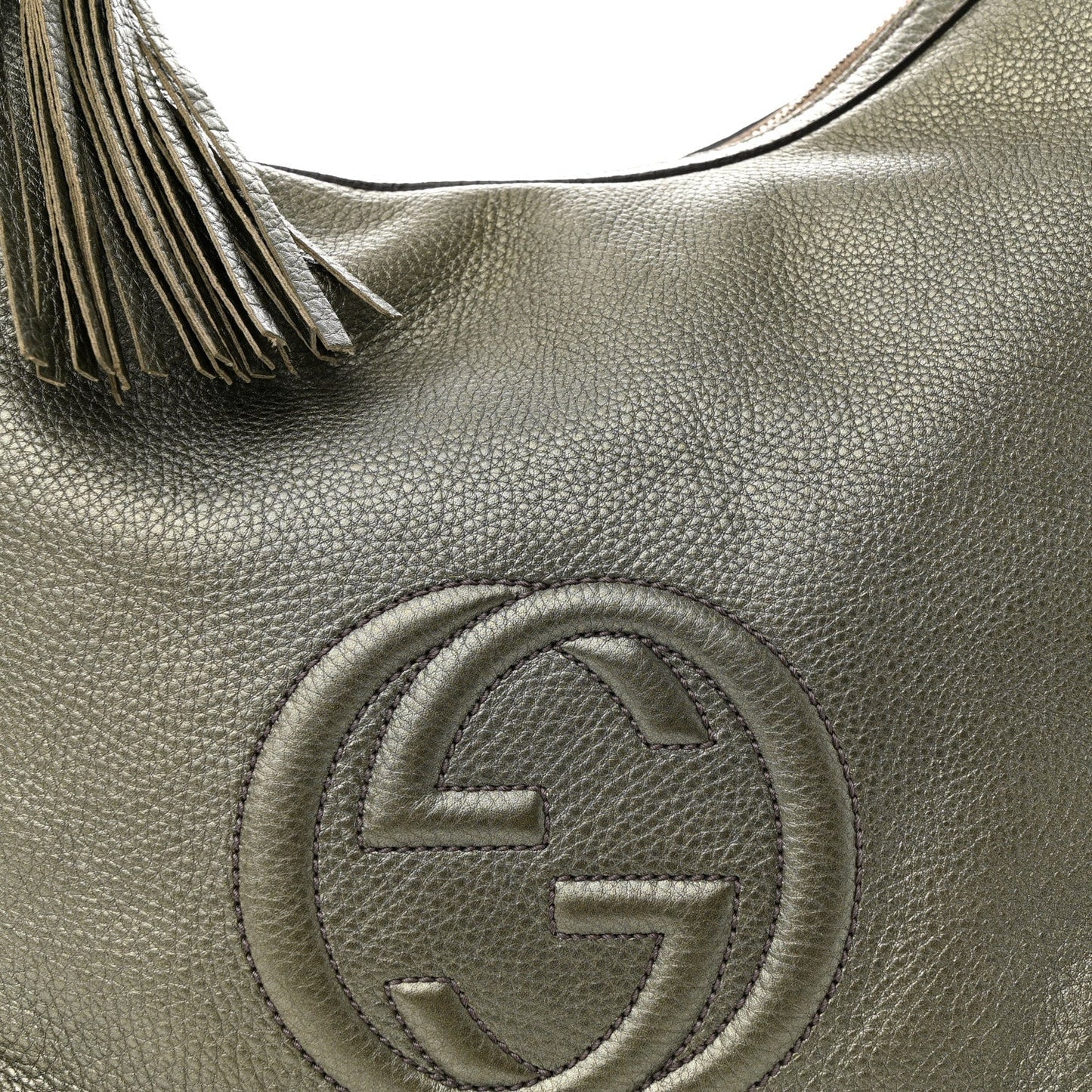 Gucci Metallic Pebbled Calfskin Medium