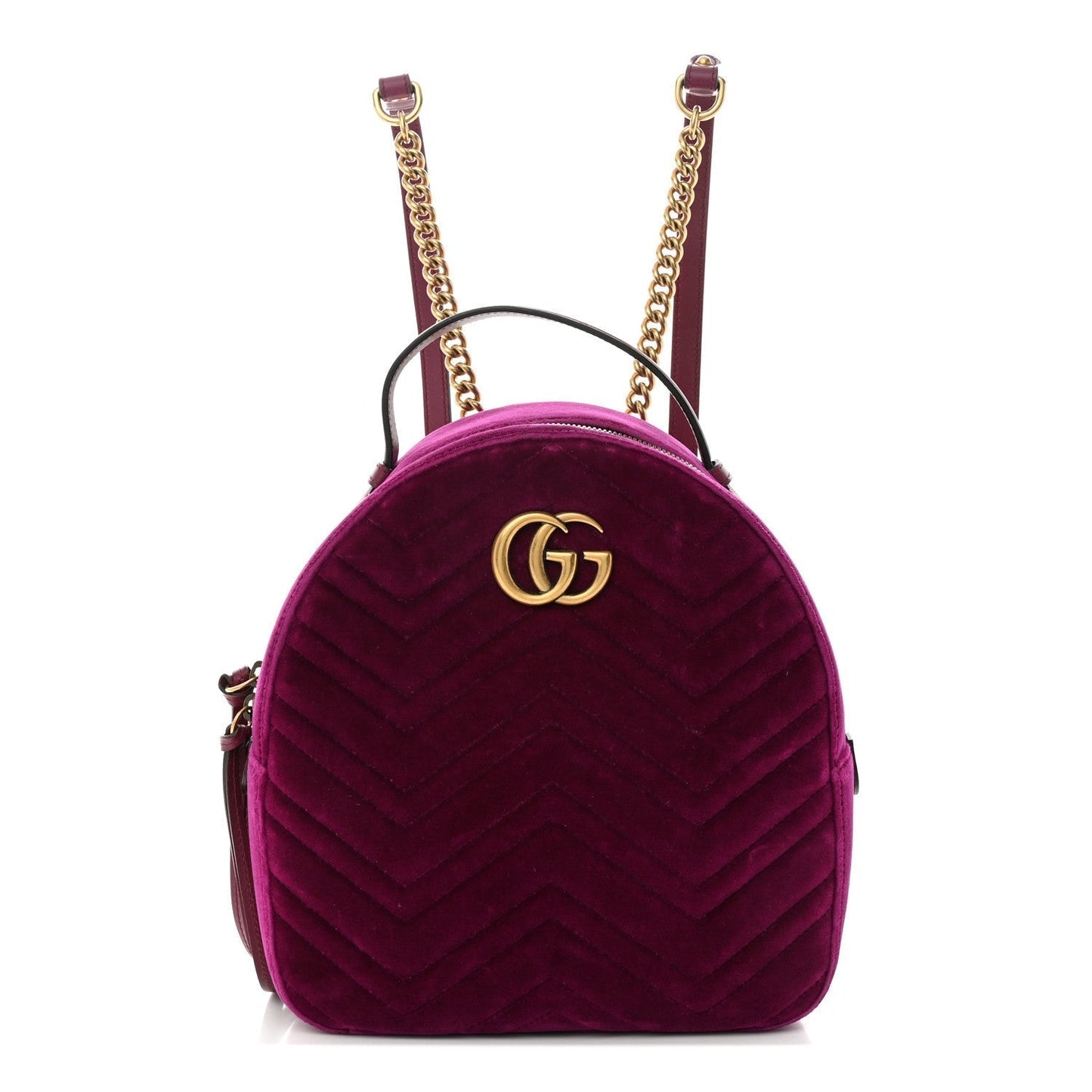 Gucci Velvet Matelasse Gg Marmont Dome