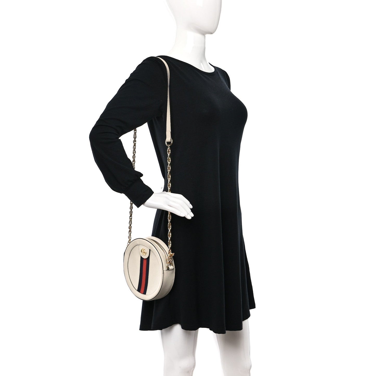 Gucci Textured Calfskin Web Mini Ophidia